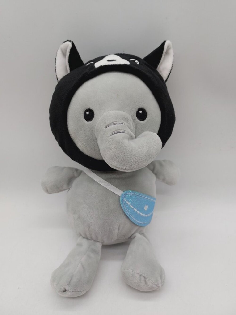 Plush Elephant Gray Stuffed 11" Sitting